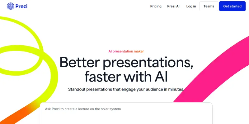 Prezi AI screenshot