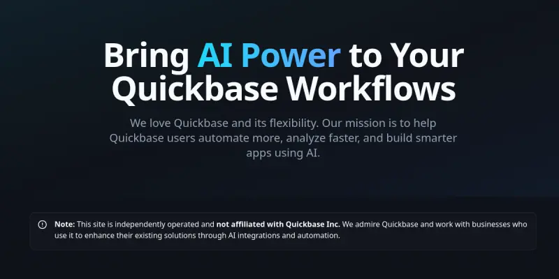 QuickBase AI screenshot