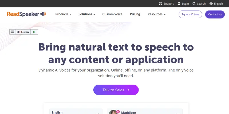 ReadSpeaker screenshot