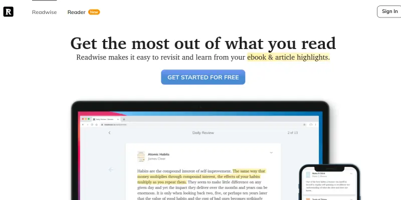 Readwise AI screenshot