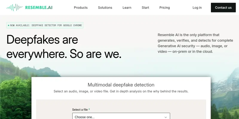 Resemble AI screenshot