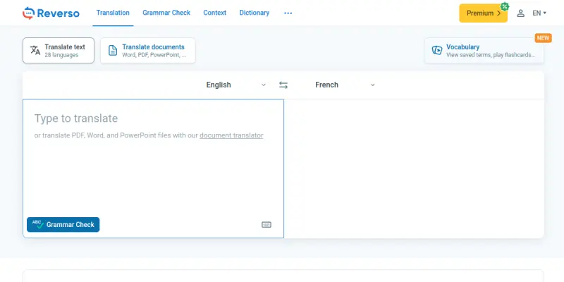 Reverso screenshot