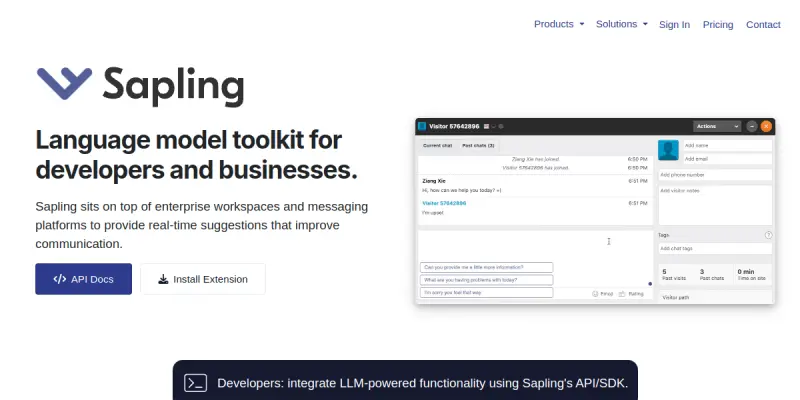 Sapling screenshot