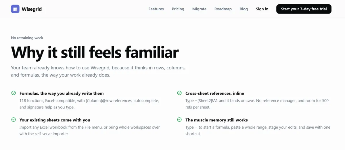Wisegrid screenshot