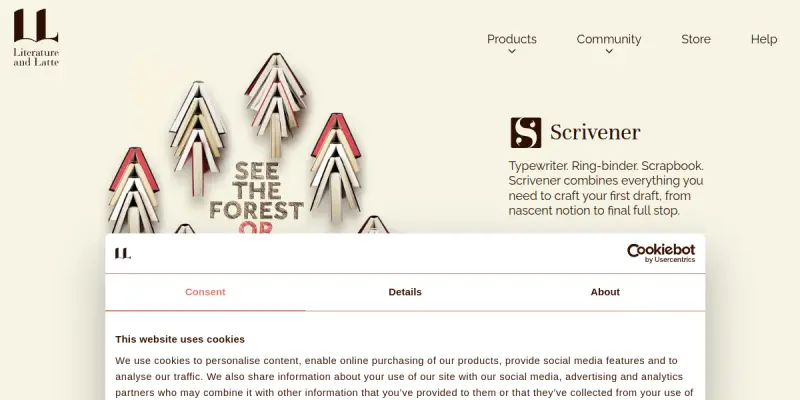 Scrivener AI screenshot
