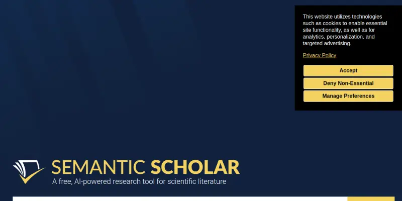Semantic Scholar screenshot