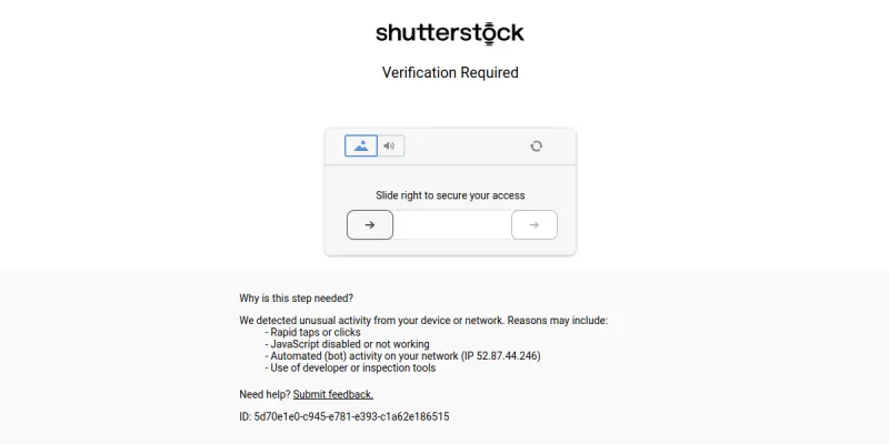 Shutterstock AI screenshot