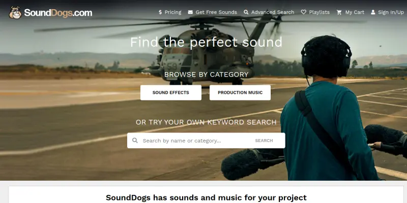 Sounddogs AI screenshot