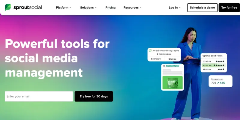 Sprout Social AI screenshot