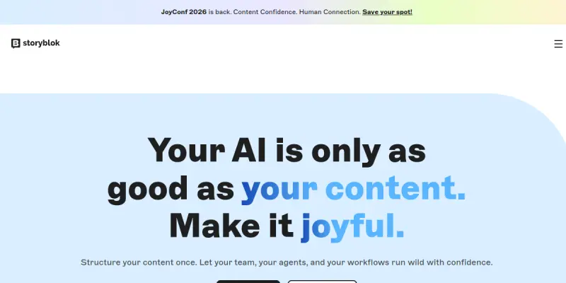 Storyblok AI screenshot