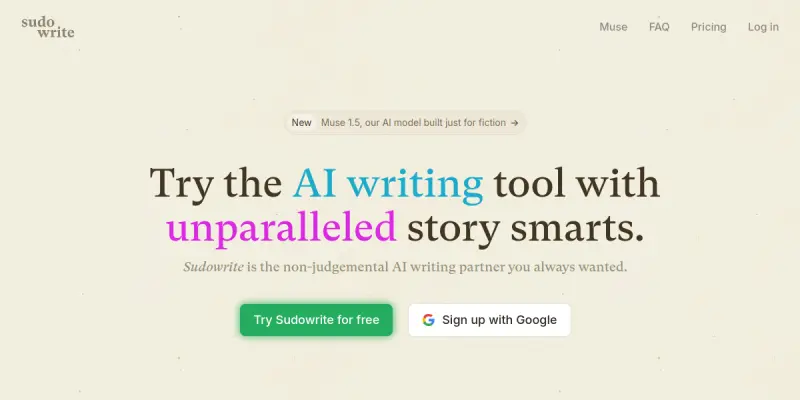Sudowrite screenshot