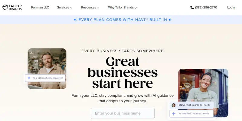 Tailor Brands screenshot