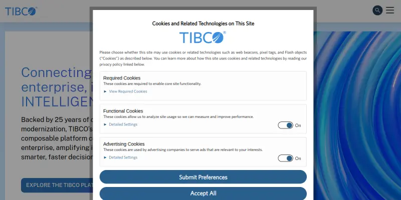 TIBCO AI screenshot