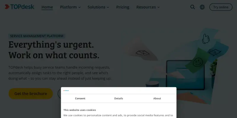 Topdesk AI screenshot