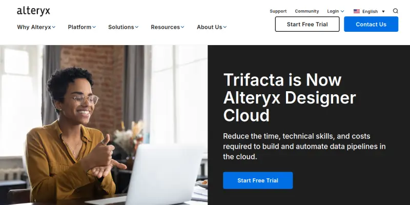 Trifacta screenshot