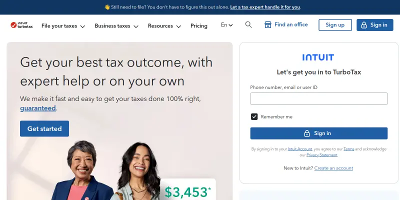 TurboTax AI screenshot