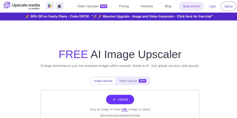 Upscale.media screenshot