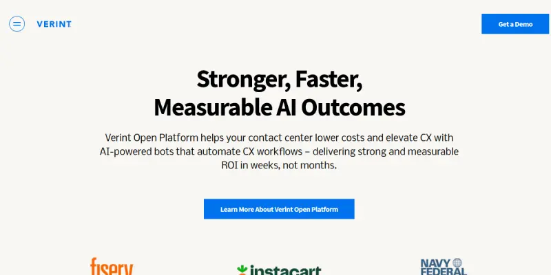 Verint AI screenshot