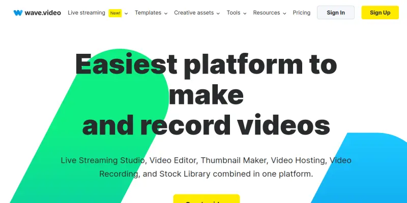 Wave.video screenshot
