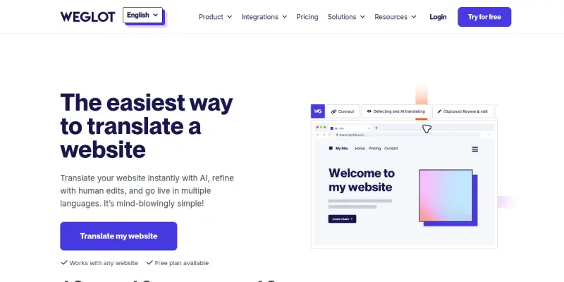 Weglot AI screenshot