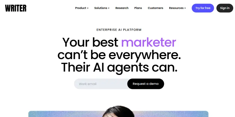 Writer.com screenshot