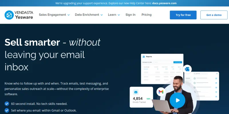 Yesware AI screenshot