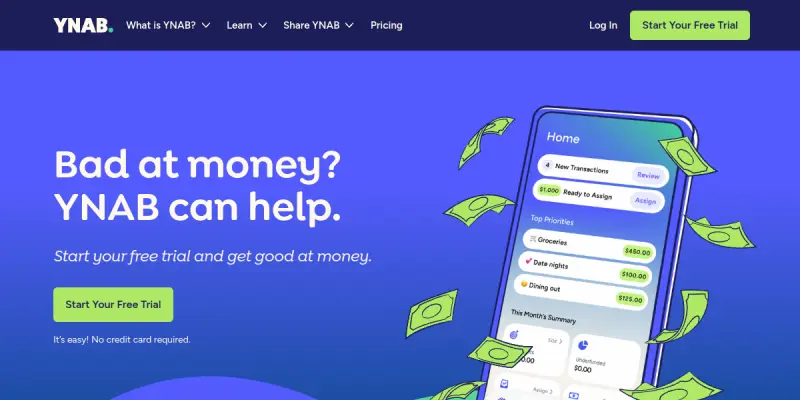YNAB AI screenshot