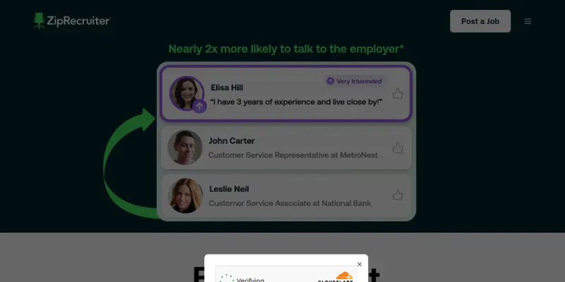 ZipRecruiter AI screenshot