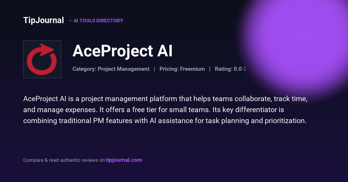 AceProject AI — Free Project Management Software, Time Tracking and ...