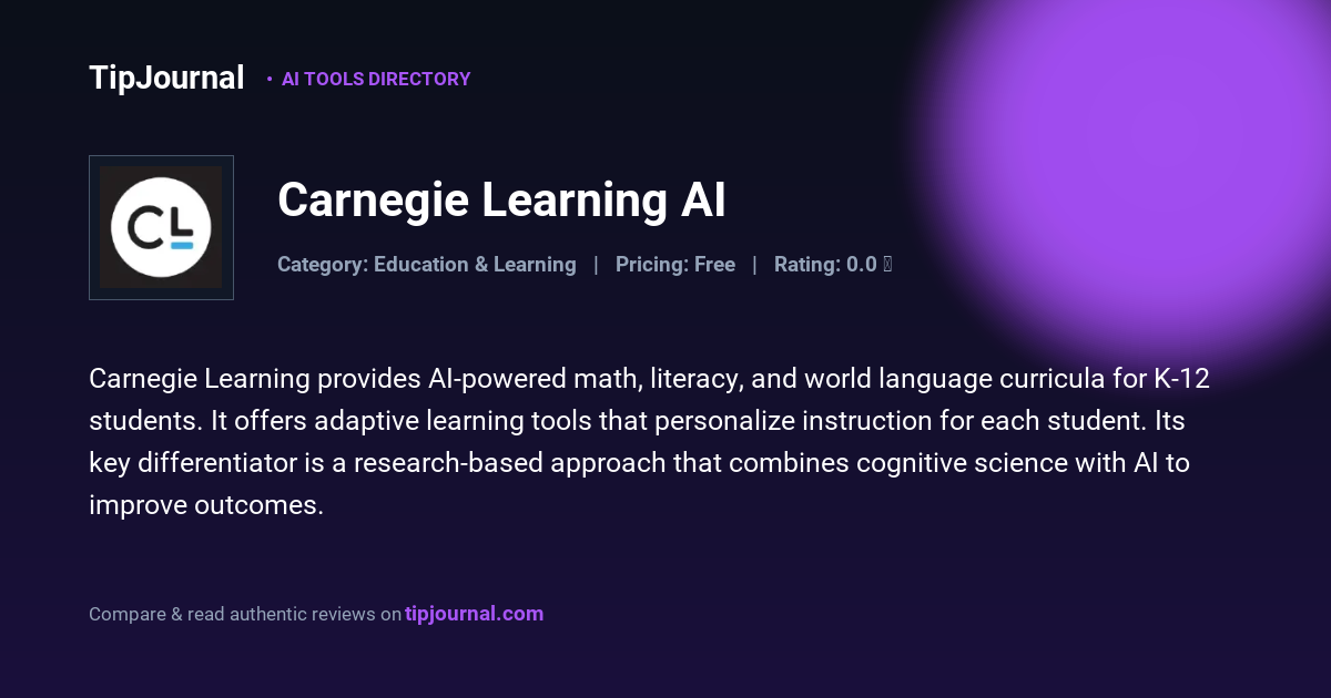 Carnegie Learning AI — K-12 Education Solutions Provider | Carnegie ...