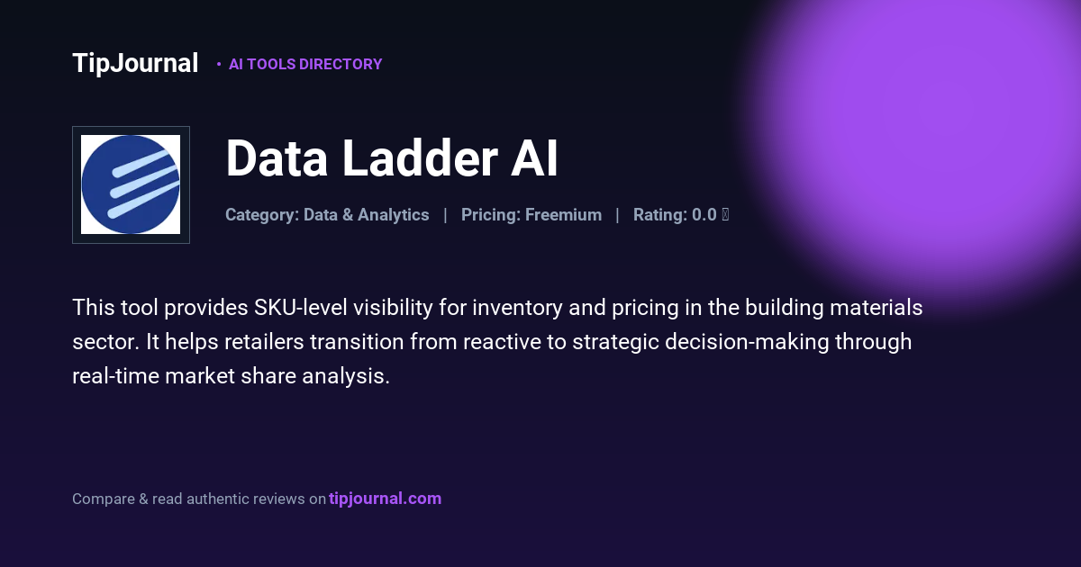 Data Ladder AI — Data Analytics Solutions | TipJournal