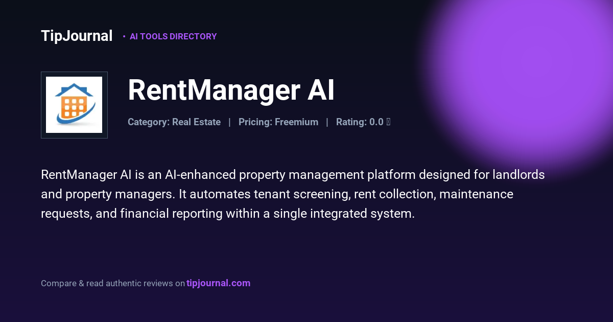 RentManager AI — Rent Manager Property Management Software | Pricing ...